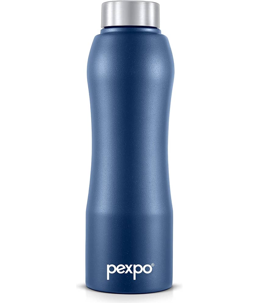 Pexpo Stainless Steel Bistro Red Water Bottle 1000 mL ( Set of 2 )