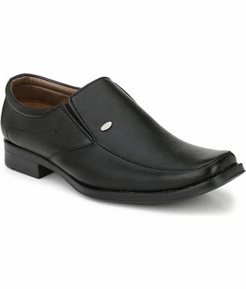 Sir Corbett Slip On Non-Leather Black Formal Shoes