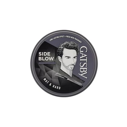 Gatsby Styling Wax Side Blow Mat and Hard, 75 g