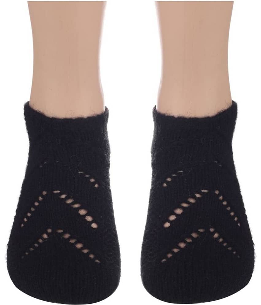 KC Store Women's Black Hand Knitted Socks For Winters