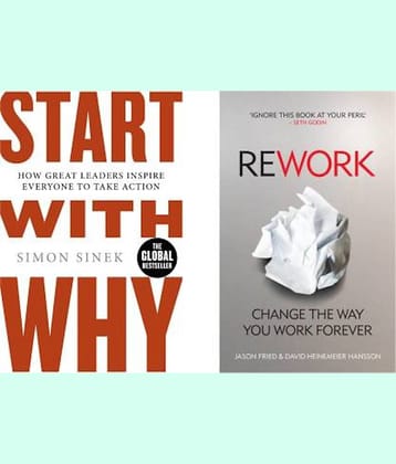 Start With Why, Rework  (Paperback, Simon Sinek, Jason Fried)