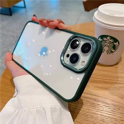 iPhone 12 Pro Max - Fantasy Series Crystal Clear Silicone Case Cover-Alpine Green