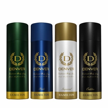 Hamilton, Pride, Imperial & Caliber Deo For Men (800 ml, Pack of 4)
