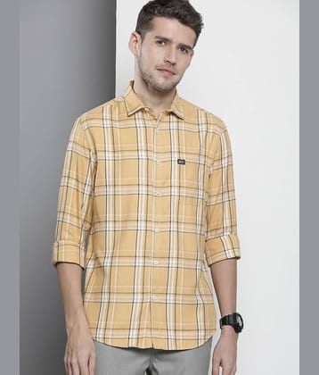 The Indian Garage Co Men Slim Fit Opaque Checked Casual Shirt