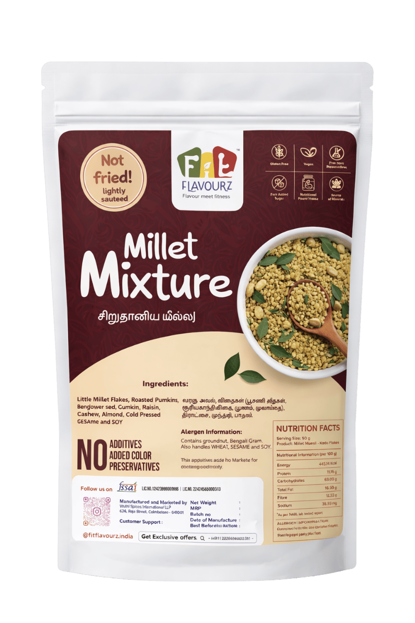 Millet Mixture – Ready-to-Eat Savory Snack with Ancient Grains