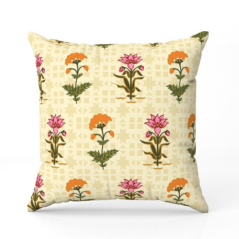 Mughal Buta-Velvet Cushion / 16x16 / without