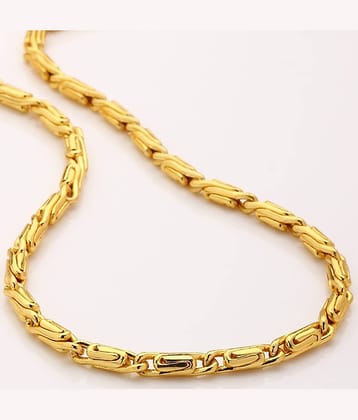 FASHION FRILL Gold Plated Chain ( Set of 1 )