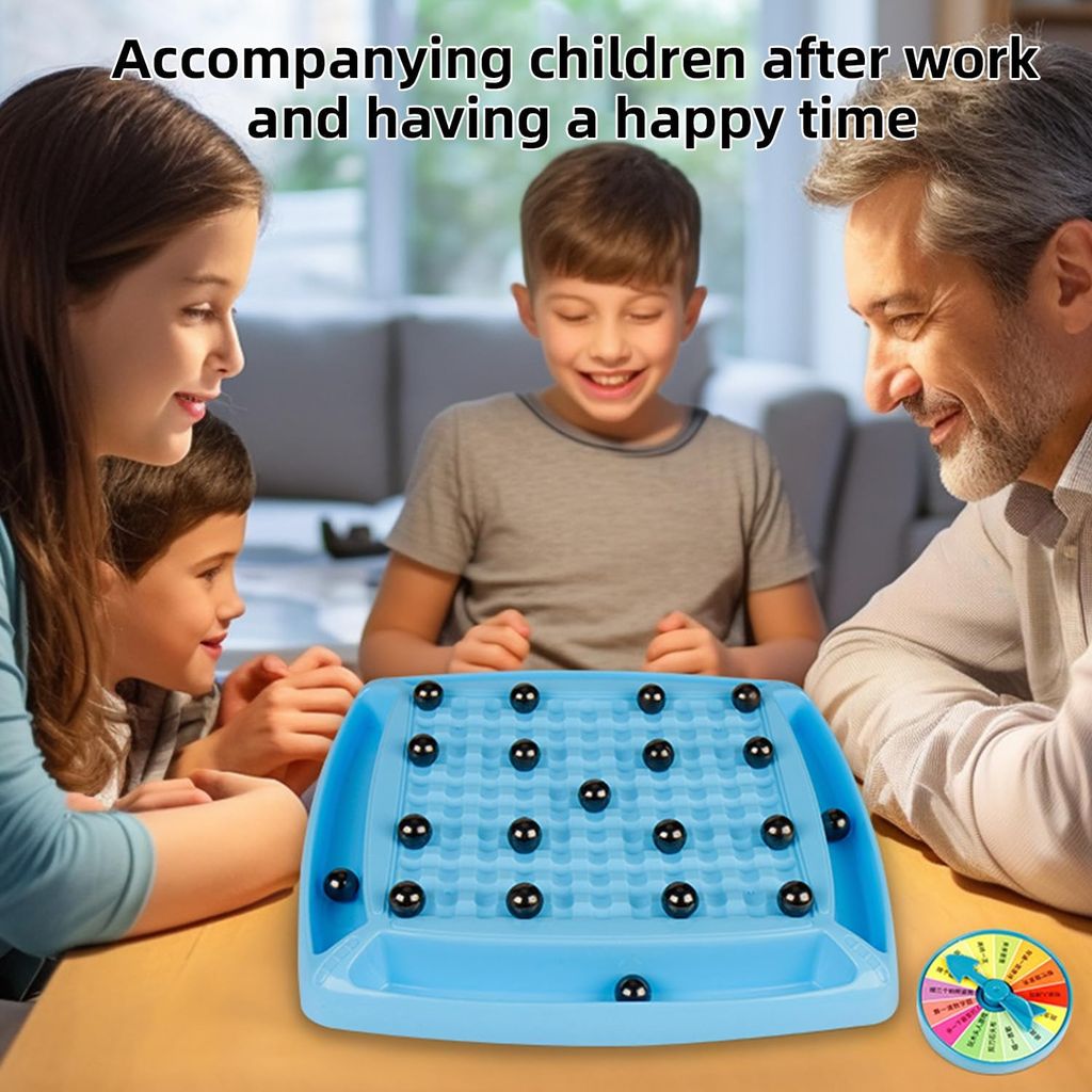 Magnetic Chess Game Set with Punishment Wheel,Develop your child's logical thinking by strategizing and adjusting layouts against opponents.