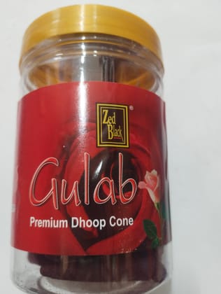Zed Black Gulab Premium dhoop cone 
