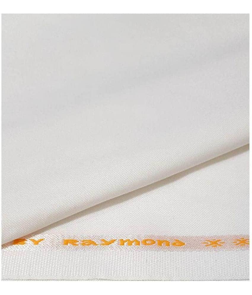 Raymond White Poly Viscose Unstitched Pant Pc