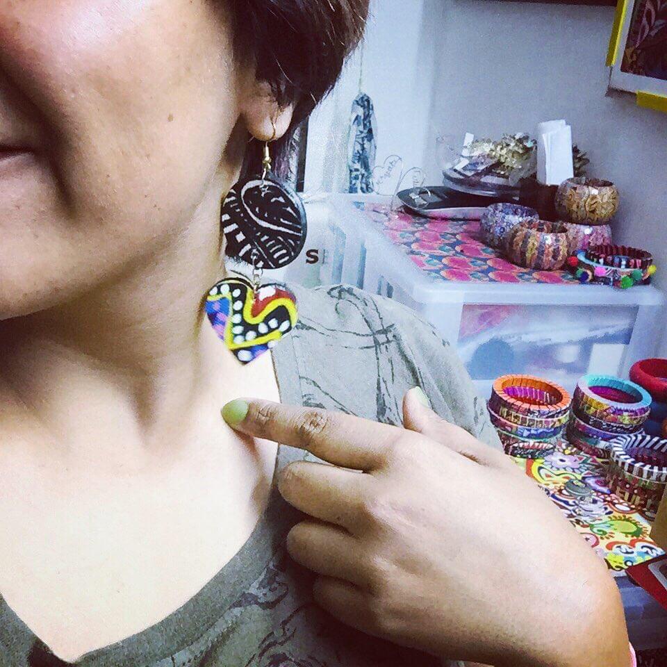 Halo-Heart Earrings - 2