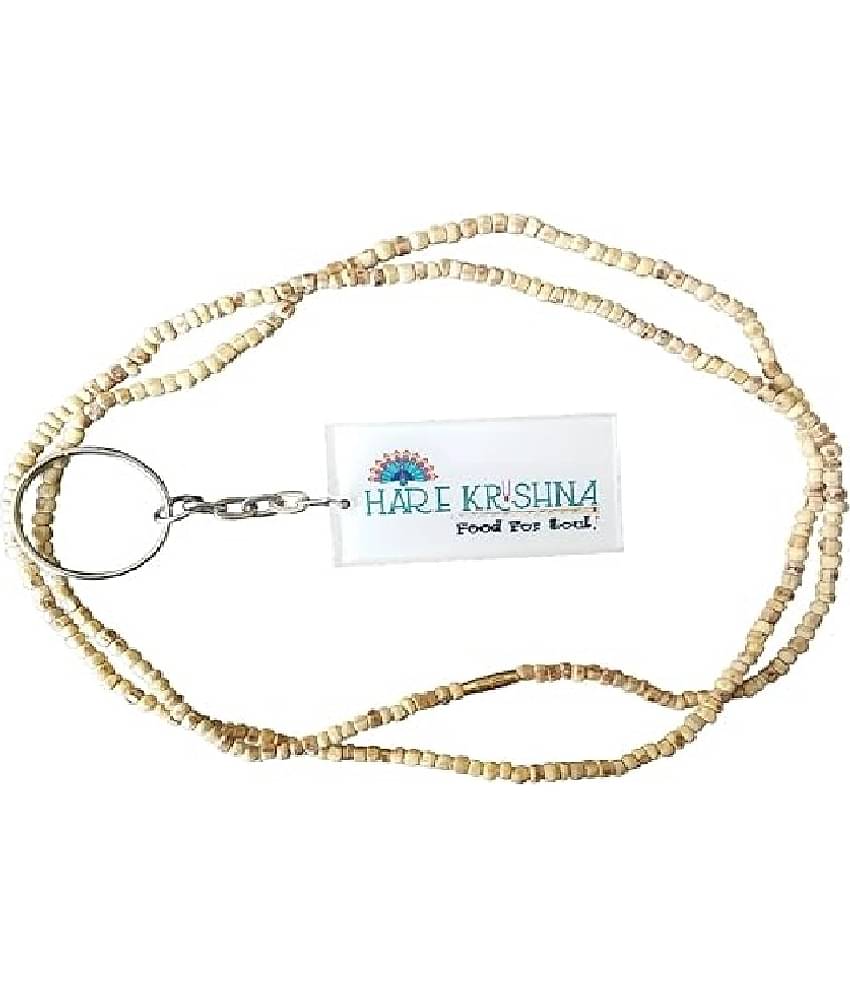 Hare Krishna Food For Soul 2 Round Kanthi Mala | 2 Layer Mala | Holy Tulsi Mala 1 Mukhi Tulsi Mala ( Pack of 1 )