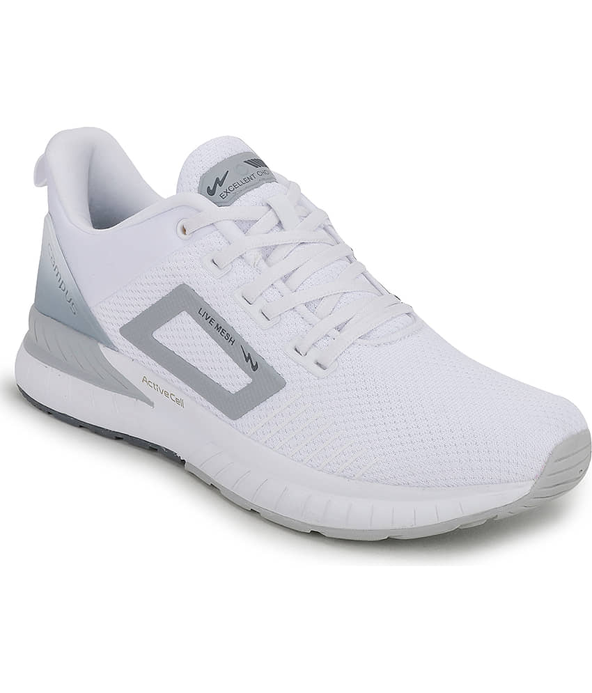 Campus EVOK White  Men's Sports Running Shoes