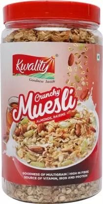 Kwality Muesli Crunchy Plastic Bottle, 1 Kg Kwality Muesli Crunchy Plastic Bottle, 1 Kg