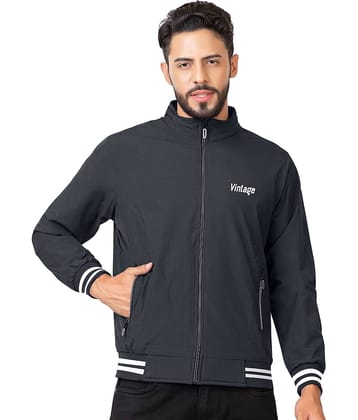 FTX Polyester Men's Casual Jacket - Black ( Pack of 1 )