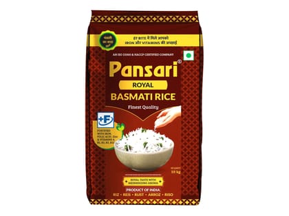 Pansari Royal Basmati Rice - 10 Kilogram