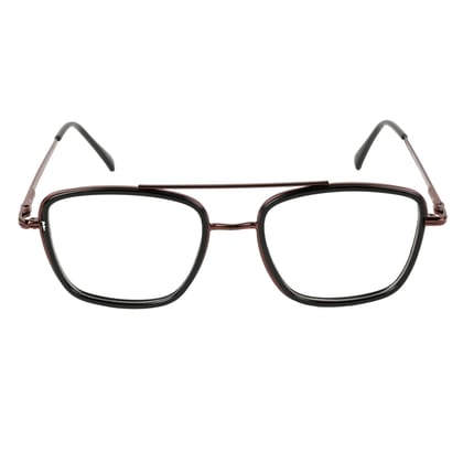 TERRY & CO Zero Power Blue Cut Eyeglasses | Metal Frame | Medium Size | Anti-Reflective, UV Protection, Lightweight | Spring Hinges | Unisex