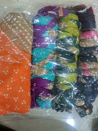 COTTON DUPATTAS ( Orange )