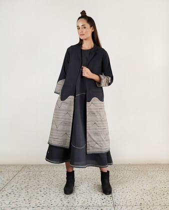 RELAXED WAVES JACKET MAXI CO-ORD-XS