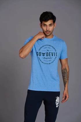 Go Devils Originals Sky Blue T-Shirt for Men