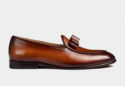 ARNO | Brown Patina with Bow-Tie Silhouette (SALE)-UK 12