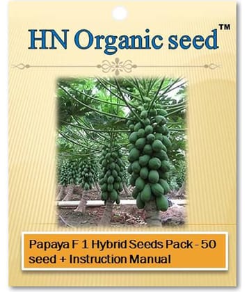 homeagro - Fruit Seeds ( Papaya F 1 Hybrid Seeds Pack - 50 seed )