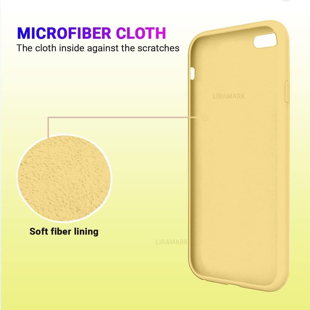 LIRAMARK Liquid Silicone Soft Back Cover Case for Apple iPhone 6 Plus / 6S Plus