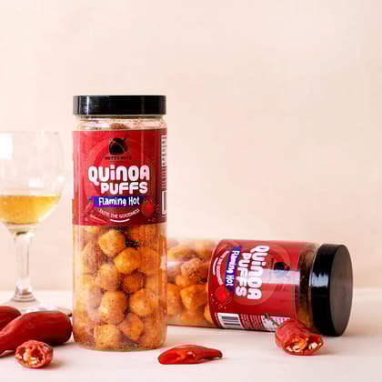 Flaming Hot Quinoa Puffs-100 GMs / Pack of 2