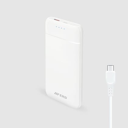 ERD PB-130 Power Bank 10000 mAh (25W)-10000 mAh / 25W PDUSB A + C Port / White