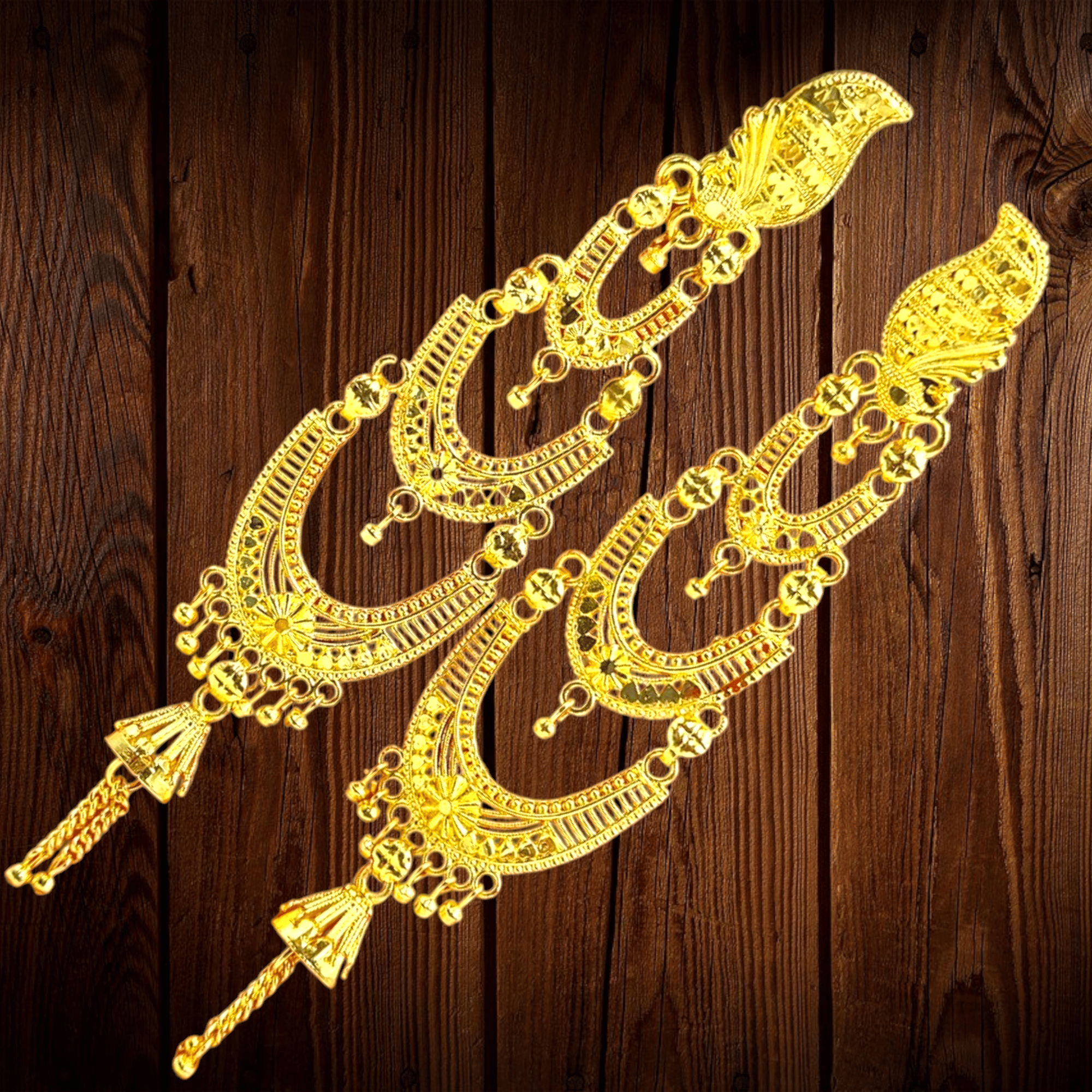 Attractive Sister 22K Gold Plated Multi Layer jhumka / 22K Indian Wedding/ Handcrafted jewelry