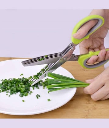 MANDEV Stainless Steel Vegetable Scissors ( Pack of 1 )