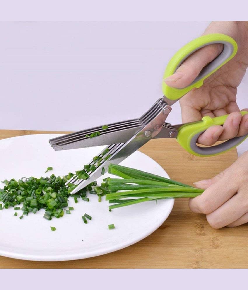 MANDEV Stainless Steel Vegetable Scissors ( Pack of 1 )
