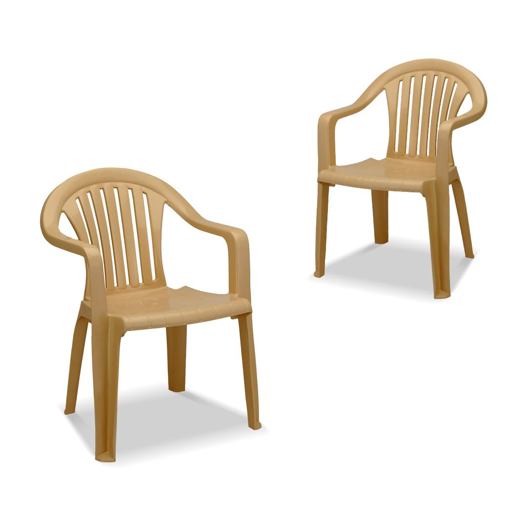 MAHARAJA Premium Plastic Chair for Home & Office | Comfortable | 200Kg Capacity