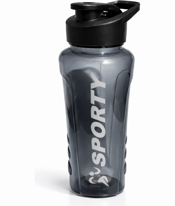 Kitcorner Sprint shaker  Premiume Wide Mouth Water Bottle Grey Plastic Sipper Water Bottle 900 mL ( Set of 1 )
