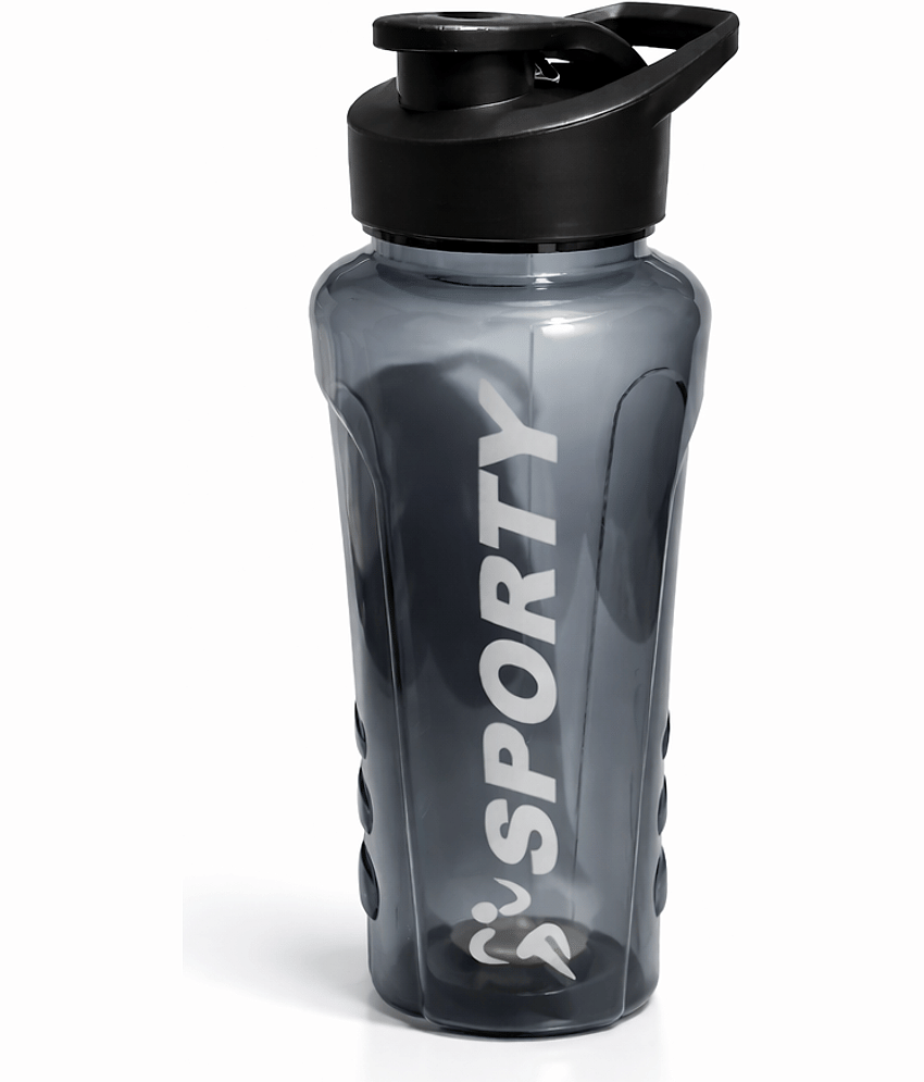 Kitcorner Sprint shaker  Premiume Wide Mouth Water Bottle Grey Plastic Sipper Water Bottle 900 mL ( Set of 1 )