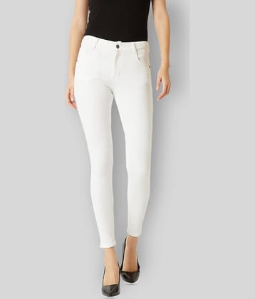 Miss Chase - White Cotton Women's Jeans ( Pack of 1 )