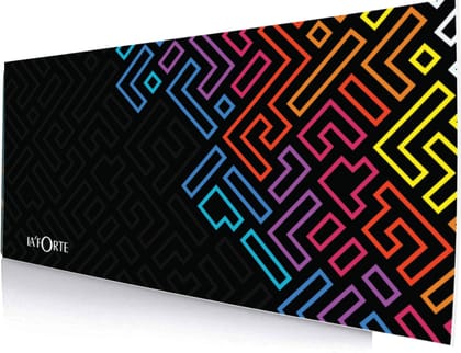 LA' FORTE Gaming Large Mouse Pad (3mm Thickness) (11 inches X 23 inches) LA' FORTE Gaming Large Mouse Pad (3mm Thickness) (11 inches X 23 inches) - Pack of 1 Mouse Pad