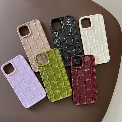 Luxury 3D Wavy Glossy Textured iPhone Case-iPhone XS Max / Light Purple