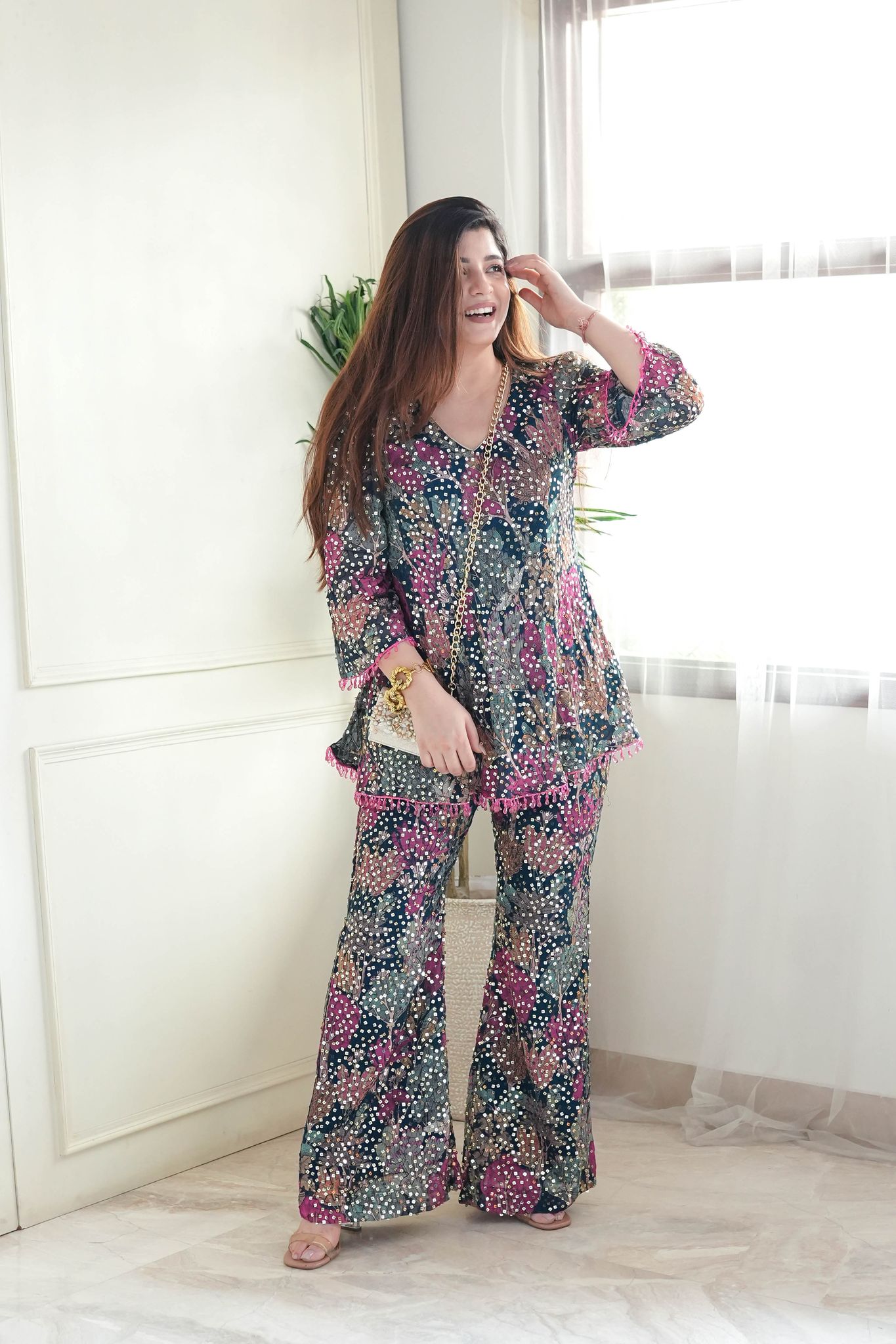 Nirbhaya Multicoloured Co ord Set-S