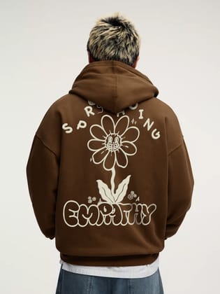 Empathy Brown Full Sleeve Sweatshirt-S / Brown