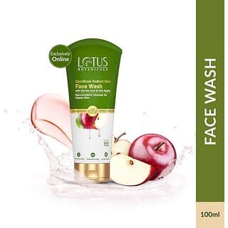 Lotus Botanicals Glycoboost Radiant Skin With Glycolic Acid & Red Apple Face Wash (100 G)