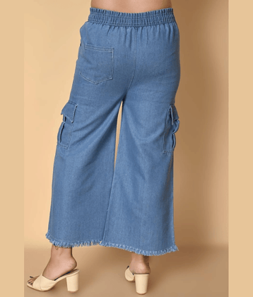 DS DRESSES Girls Cotton Jeans ( Pack of 1 , Dark Blue )