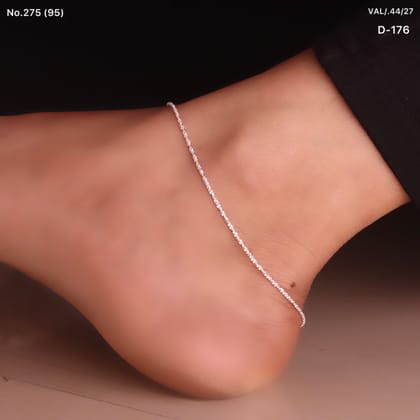 Sleek Shine Silver Payal