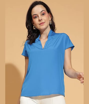 Oxolloxo Women's Polyester Regular Top ( Blue )