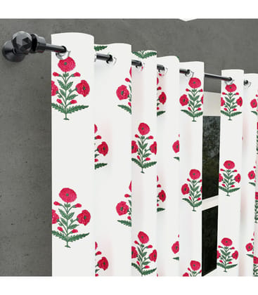 Ocean Enclave Floral Harmony Curtains Hand Block Print in Cotton ( 5 Feet ) Ocean Enclave Floral Harmony Curtains Hand Block Print in Cotton ( 5 Feet )