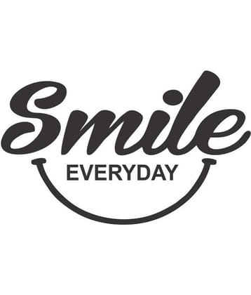 Asmi Collection Smile Everyday Motivational Quote Motivational/Quotes Sticker ( 38 x 60 cms )
