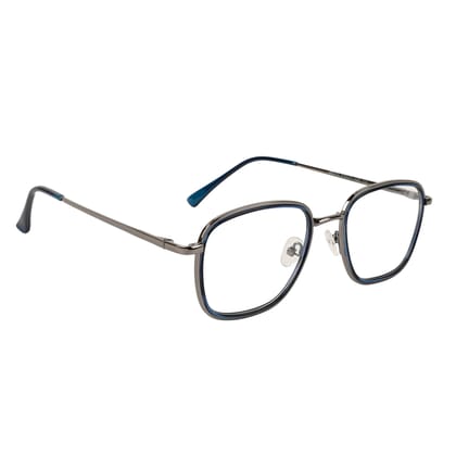 TERRY & CO Zero Power Blue Cut Eyeglasses | Metal Frame | Anti-Reflective, UV Protection, Lightweight | Spring Hinges | Unisex