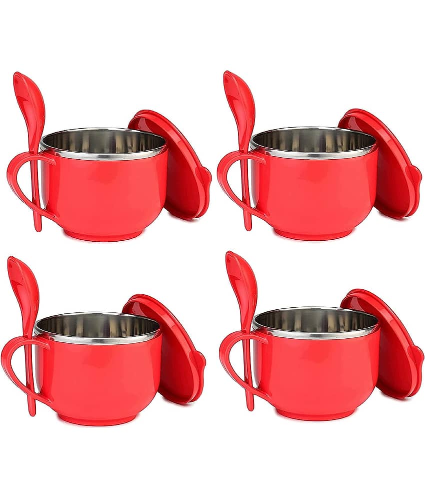 ATIPRIYA Stainless Steel Soup Bowl 500 mL ( Set of 4 )