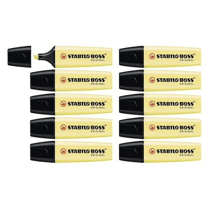 Stabilo Boss Highlighter (Pack of 10)-Yellow