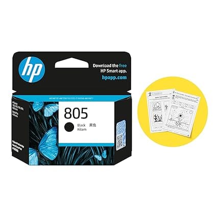 Hp Cartridge 805 Black Original Ink